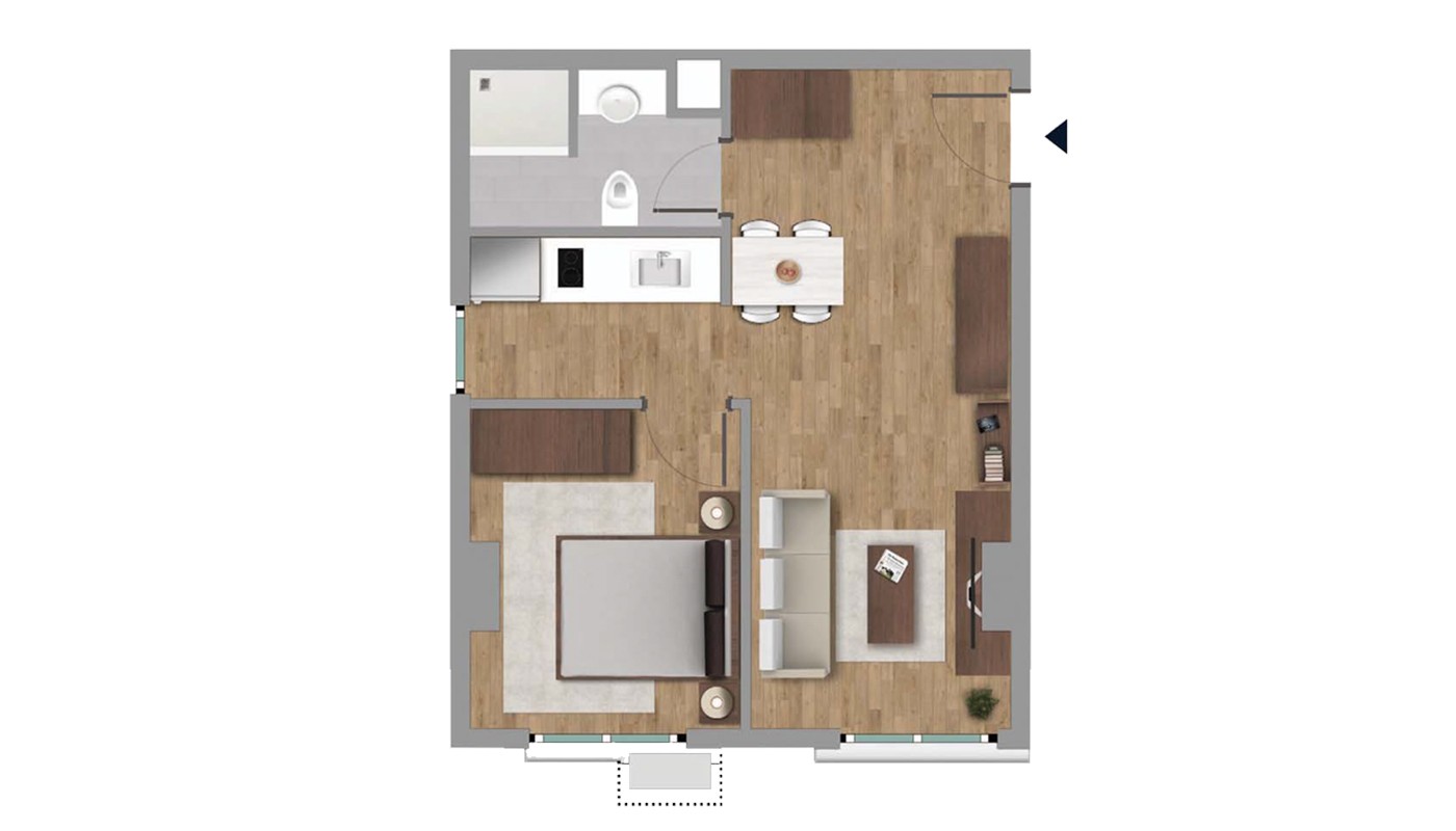 High-Quality Apartments Close to E-5 Highway in Istanbul Kağıthane - 22512