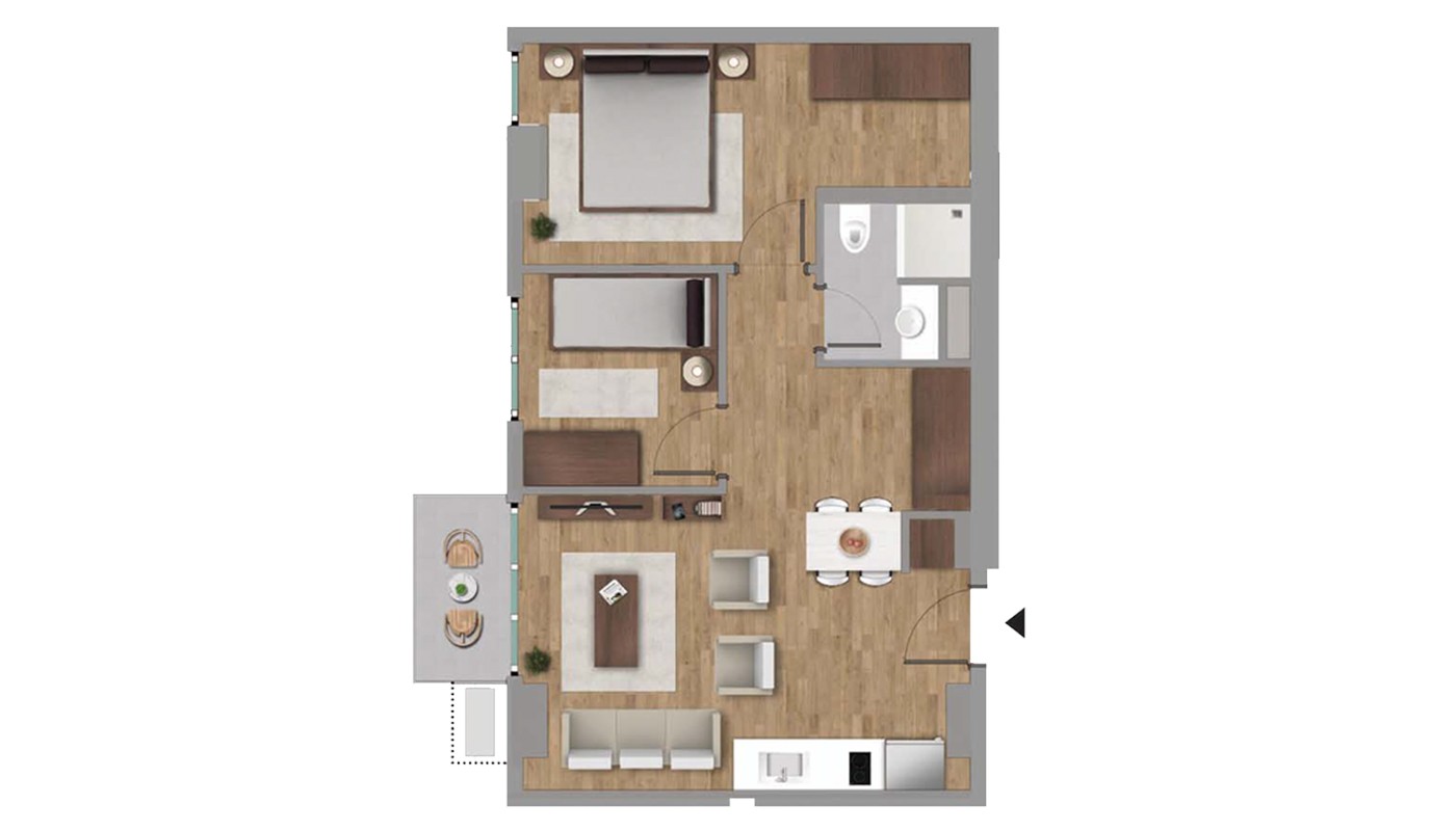 High-Quality Apartments Close to E-5 Highway in Istanbul Kağıthane - 22517