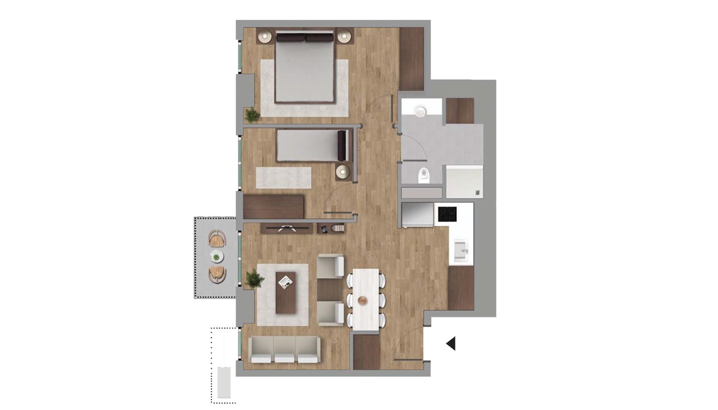 High-Quality Apartments Close to E-5 Highway in Istanbul Kağıthane - 22520