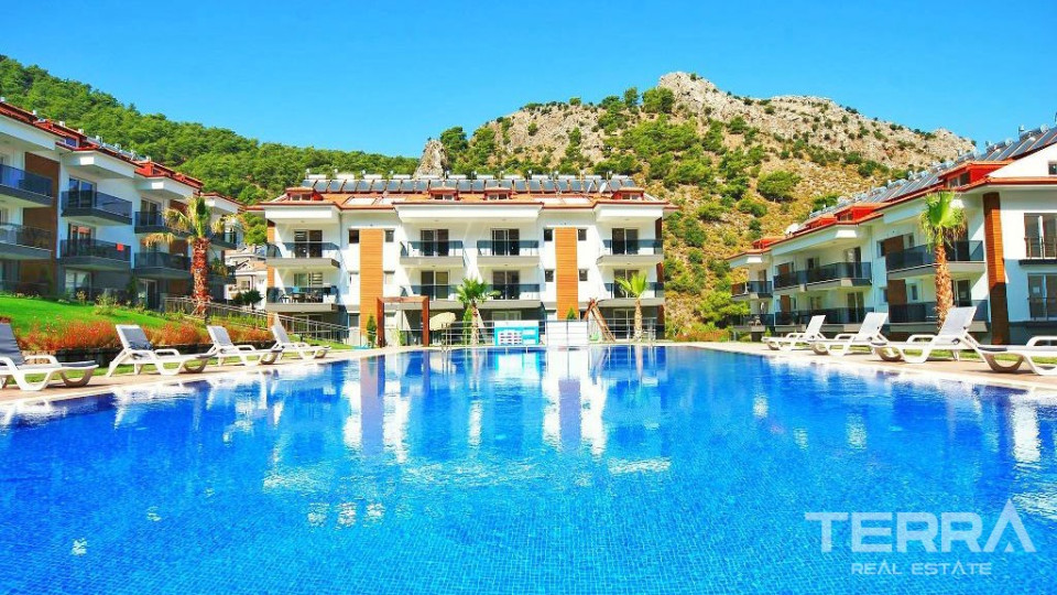 New Build Elegant Apartment for Sale in Fethiye Taşkaya