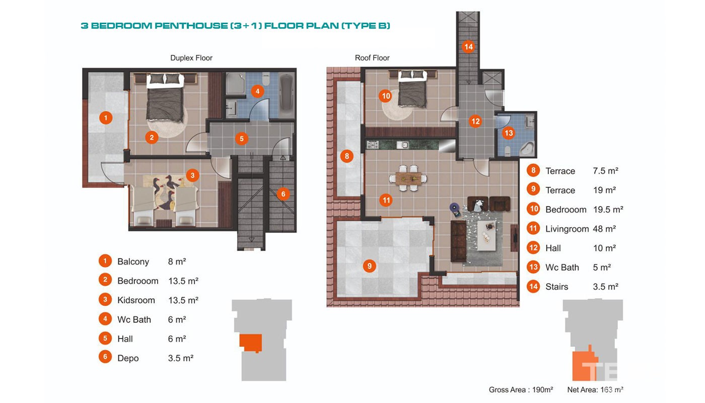 Modern Beachfront Apartments and Penthouses for Sale in Alanya Kestel - 23288