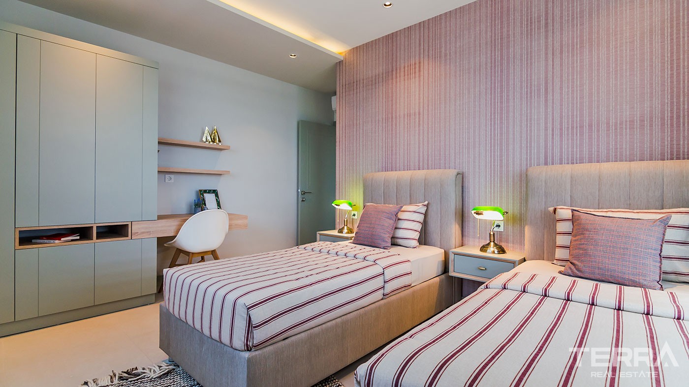 Modern Beachfront Apartments and Penthouses for Sale in Alanya Kestel - 38550