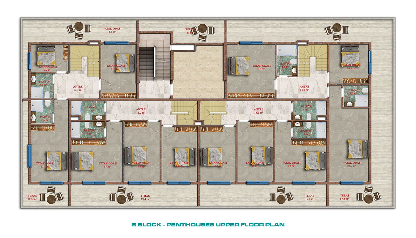 Luxury Euro Residence 21 Apartments Close to the Beach in Alanya - 23630