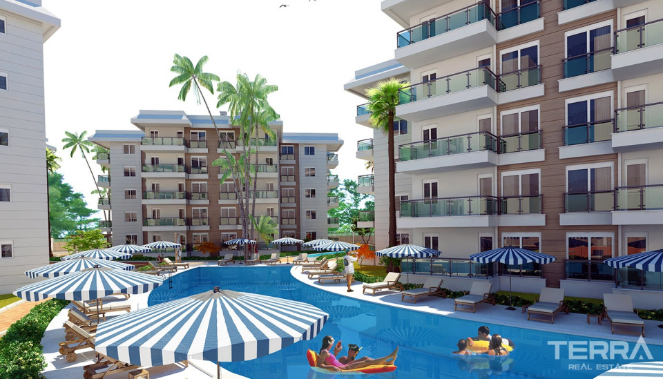 Luxury Antalya Flats in Green City Residence 2 km to Konyaaltı Beach