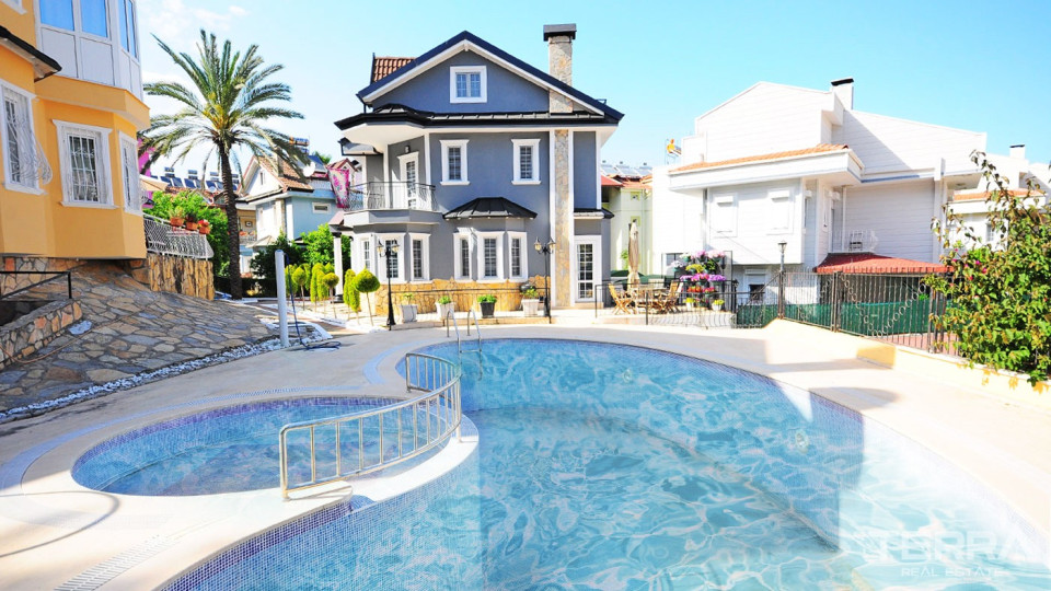 Mountain-view Detached Villa for Sale in Kemer Near the Sea