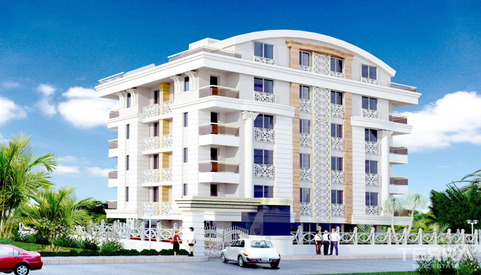 Uniquely-designed Konyaaltı Apartments for Sale 2.5 Km from the Beach