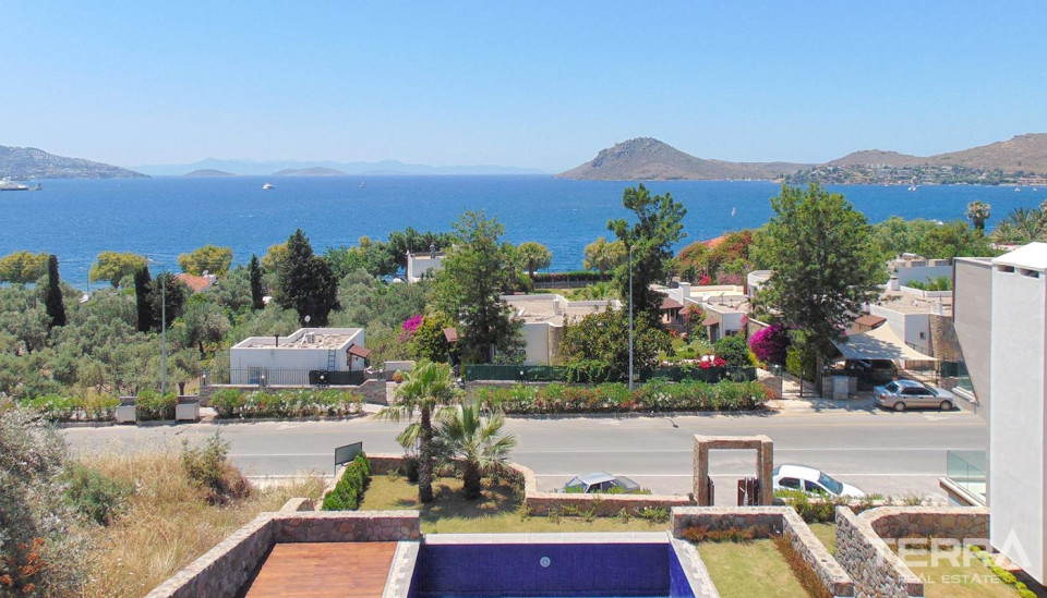 Sea-view Triplex House for Sale in Bodrum Yalıkavak