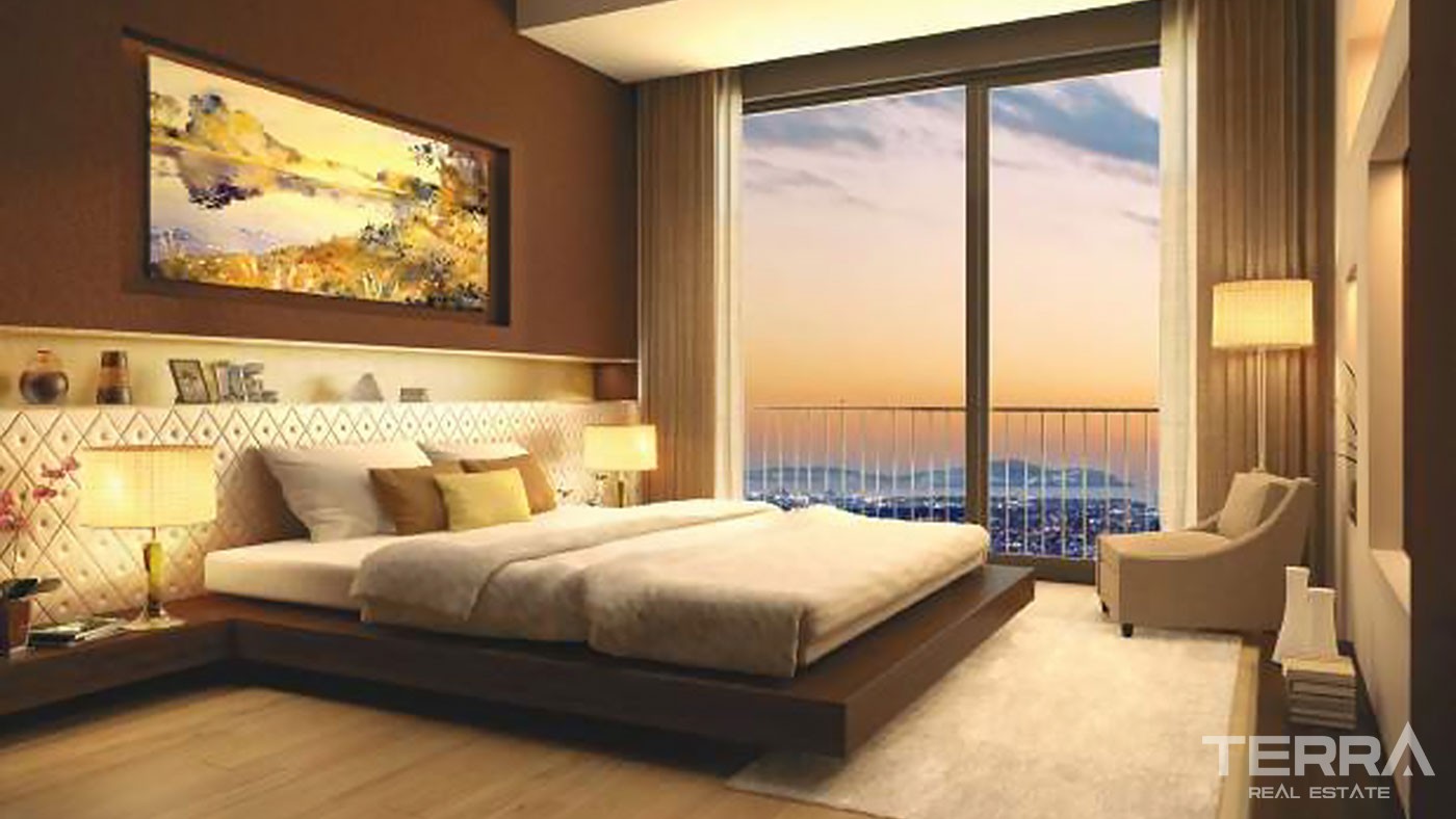 Bosphorus & City View Apartments for Sale Located in Şişli Istanbul  - 27544