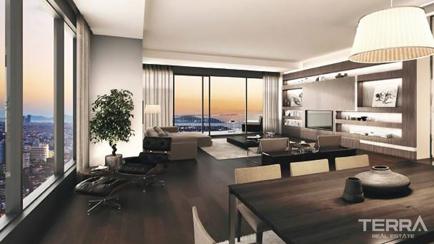 Bosphorus & City View Apartments for Sale Located in Şişli Istanbul  - 27545