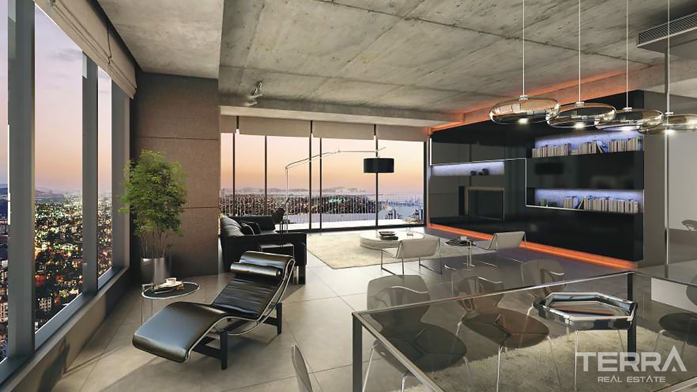Bosphorus & City View Apartments for Sale Located in Şişli Istanbul  - 27546