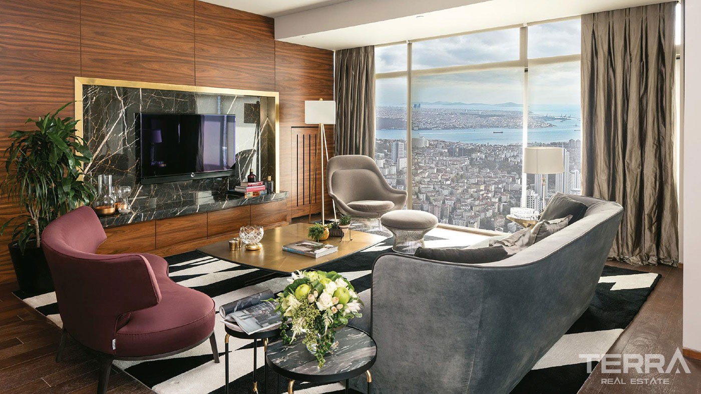 Bosphorus & City View Apartments for Sale Located in Şişli Istanbul  - 27547
