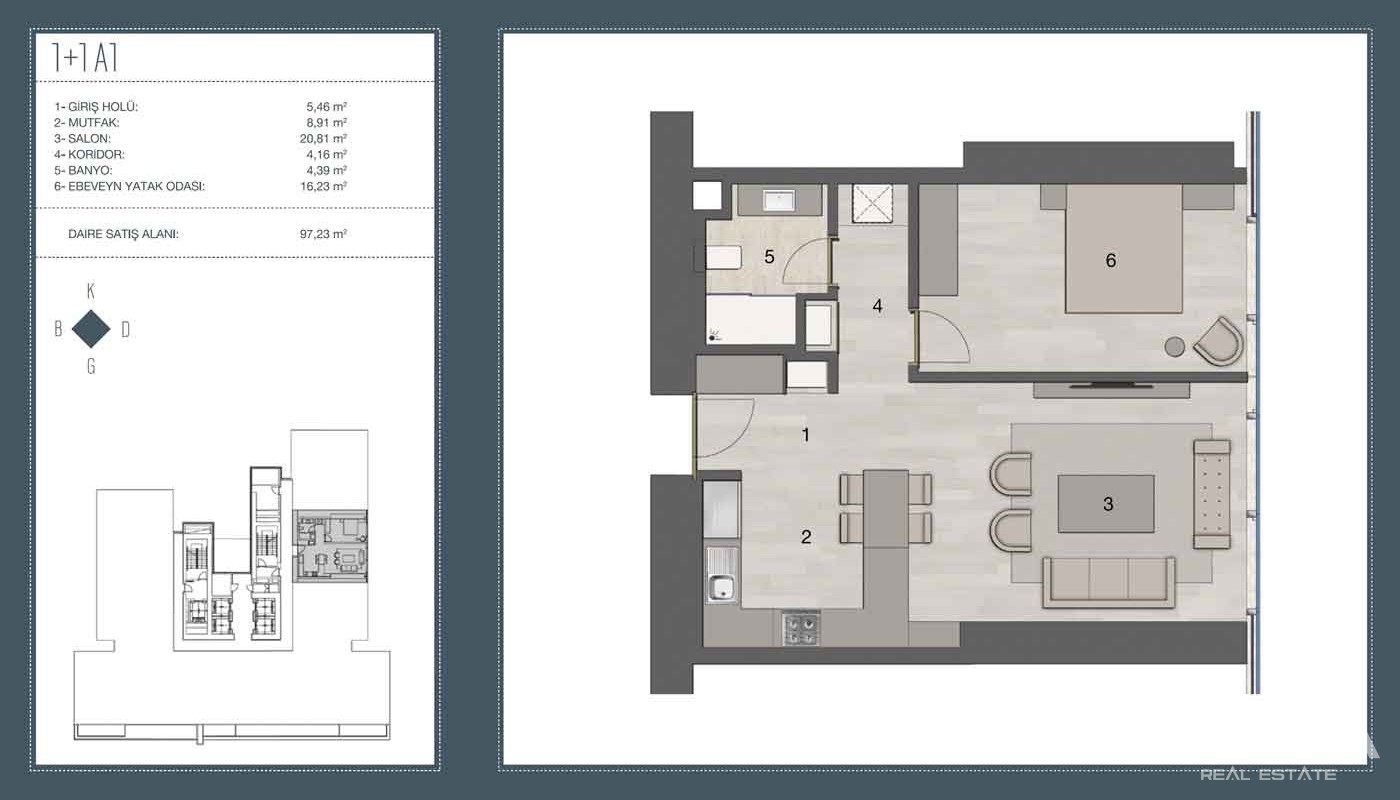 Bosphorus & City View Apartments for Sale Located in Şişli Istanbul  - 27548