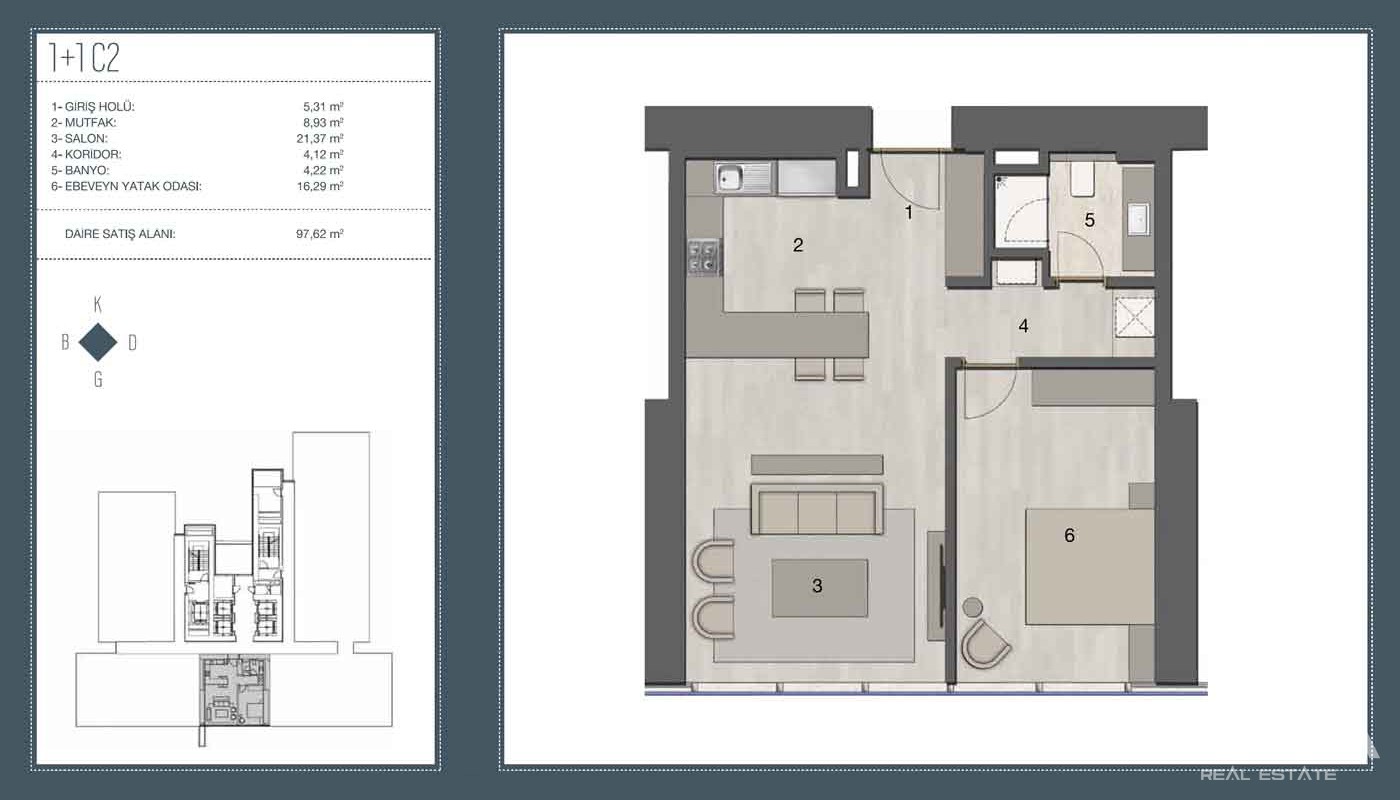 Bosphorus & City View Apartments for Sale Located in Şişli Istanbul  - 27550