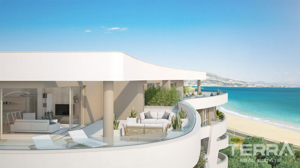 Spain Beachfront Apartments for Sale in Málaga with Panoramic Sea View