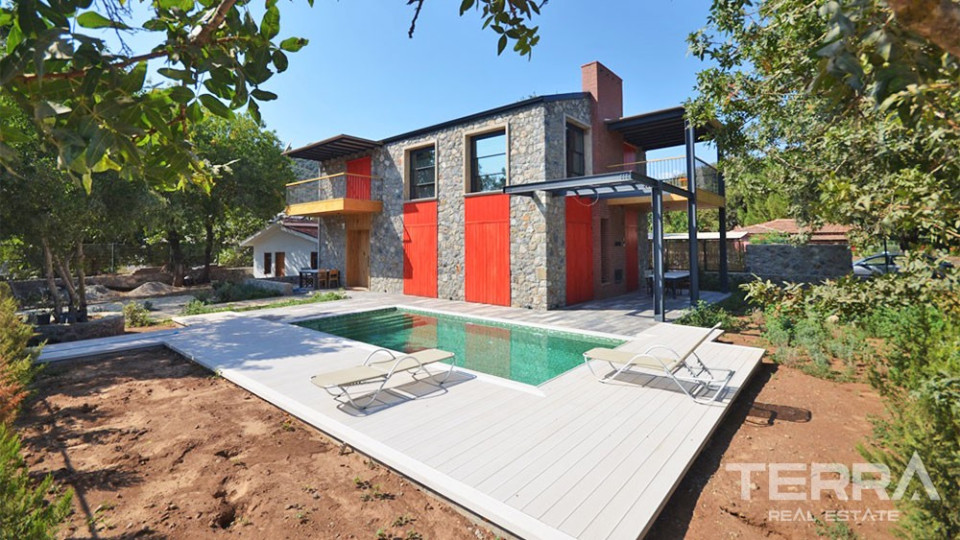 Unique Stone House for Sale in Kayaköy Fethiye Fully Furnished