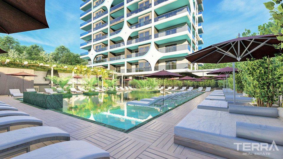 Elegant Apartments in New Residential Complex in Alanya Mahmutlar
