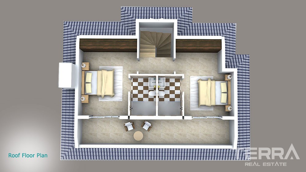 Maison Vue Montagne Avec Piscine Privée à Hisarönü Fethiye - 28386