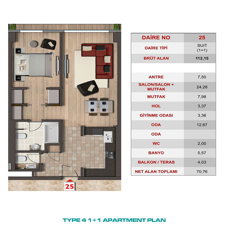 Appartements Uniques à Istanbul Situés à Taksim au Cœur de la Ville - 95100