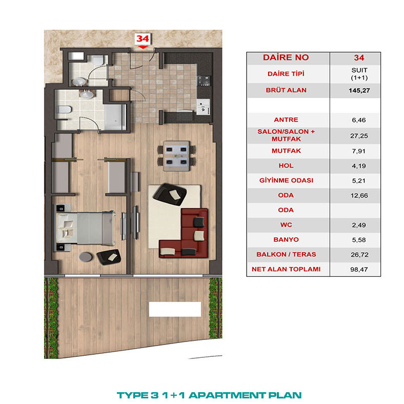 Appartements Uniques à Istanbul Situés à Taksim au Cœur de la Ville - 95101