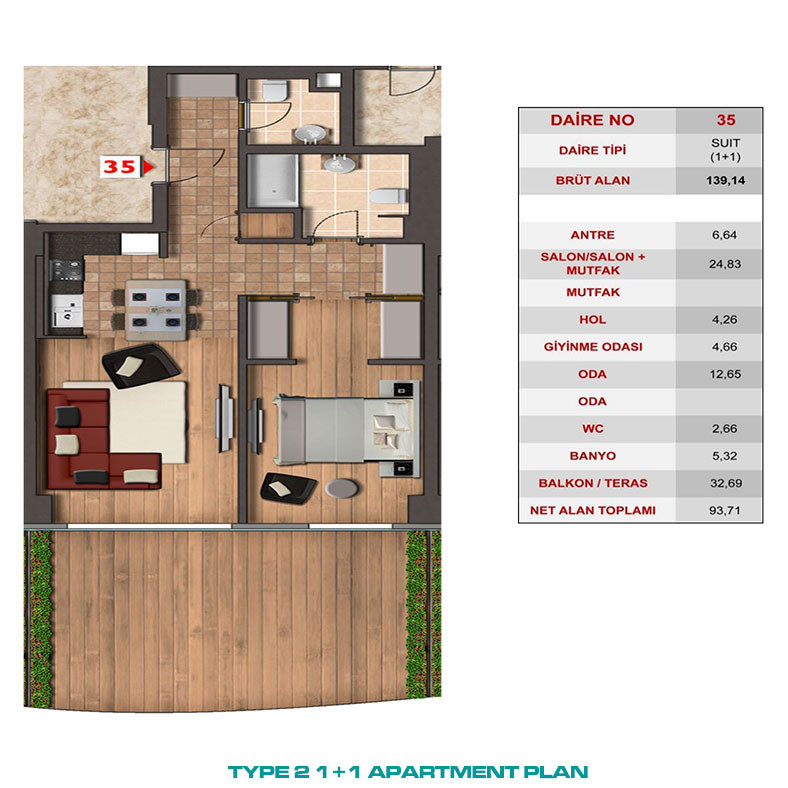 Appartements Uniques à Istanbul Situés à Taksim au Cœur de la Ville - 95102