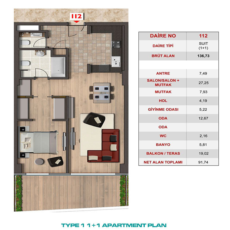 Appartements Uniques à Istanbul Situés à Taksim au Cœur de la Ville - 95103