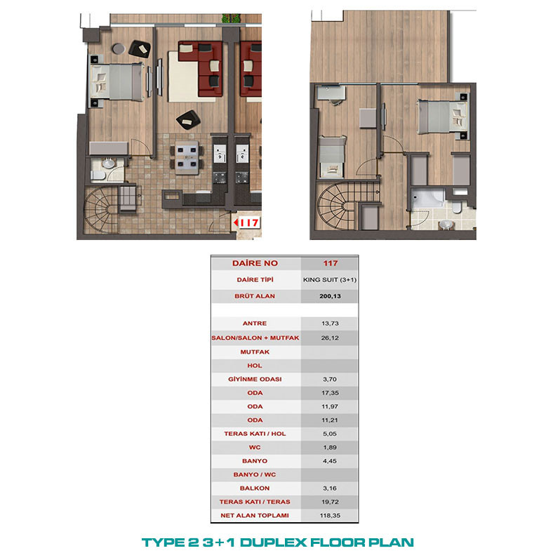 Appartements Uniques à Istanbul Situés à Taksim au Cœur de la Ville - 95104