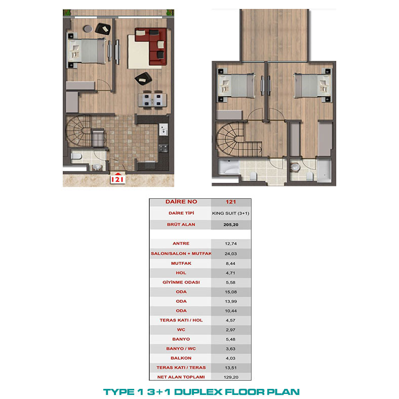 Appartements Uniques à Istanbul Situés à Taksim au Cœur de la Ville - 95105