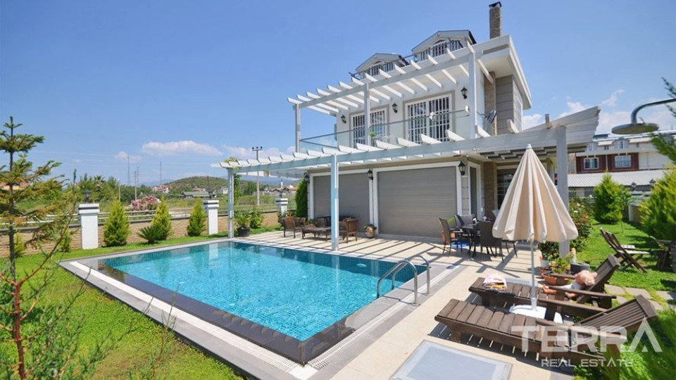 Elegant Holiday House for Sale in Fethiye Çalış 1 km to the Beach