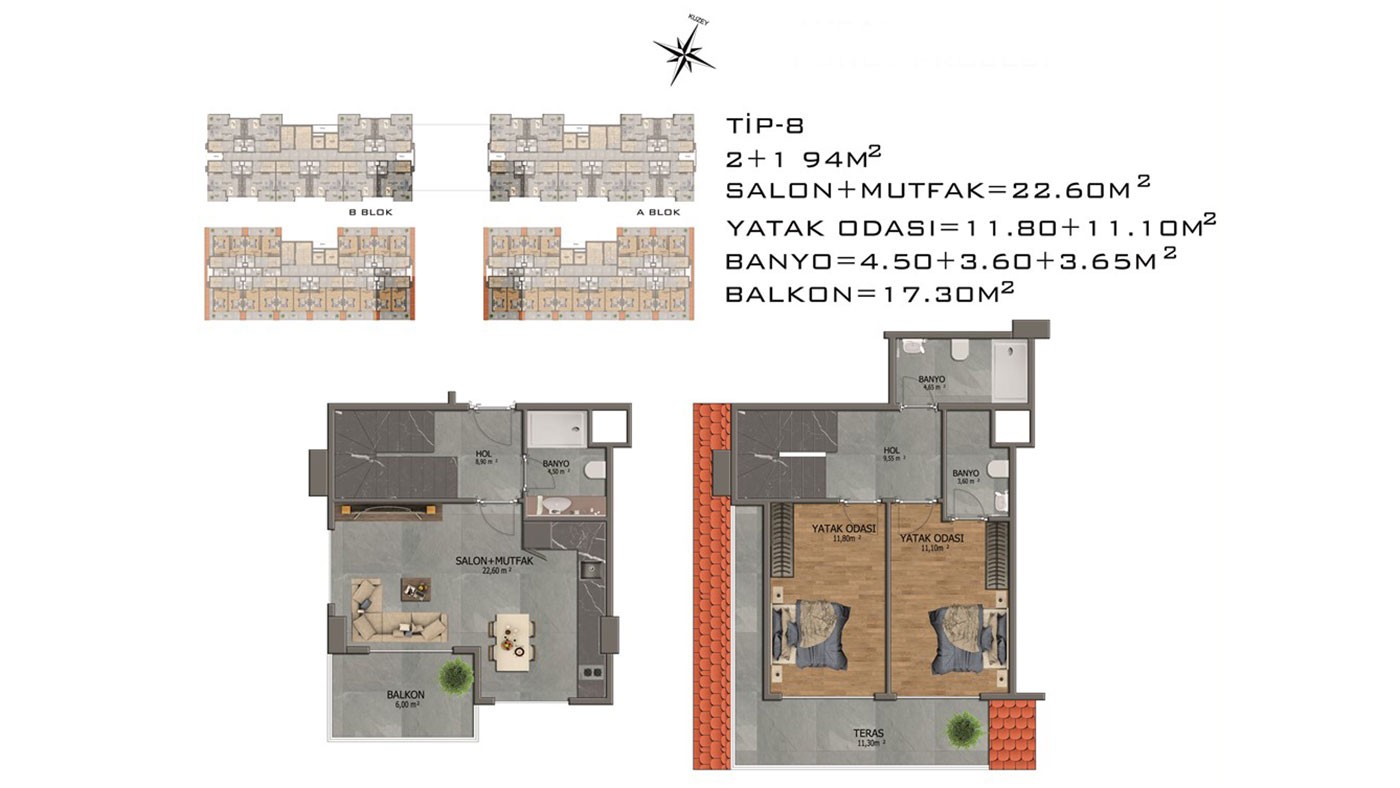 Affordable Apartments near Famous Incekum Beach in Avsallar Alanya - 30063