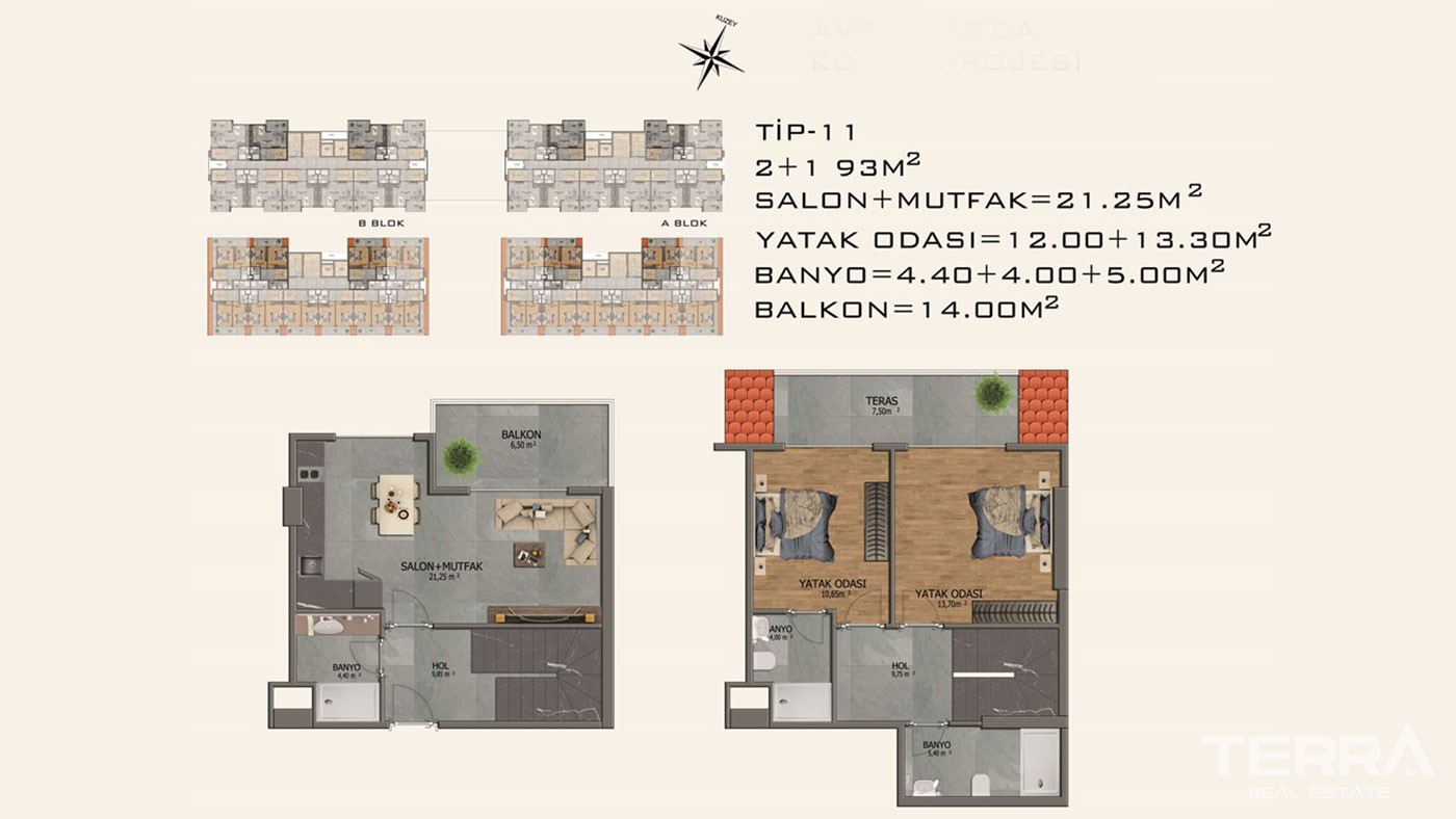 Affordable Apartments near Famous Incekum Beach in Avsallar Alanya - 30066