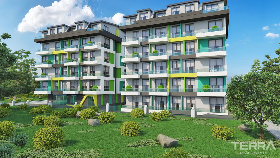 Modern Apartments in Low-Rise Property in Alanya 400 m to the Sea