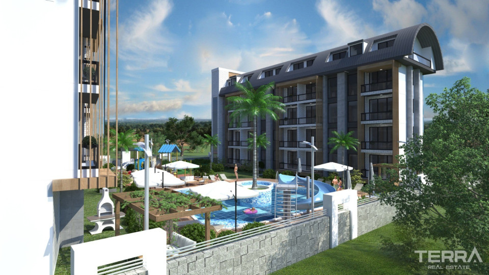 High Quality Apartments in Oba Alanya Only 1 km to the Beach