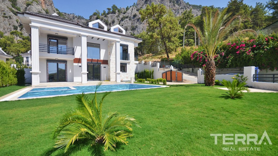 Luxury Detached Villa in Fethiye Göcek with Sea and Mountain View