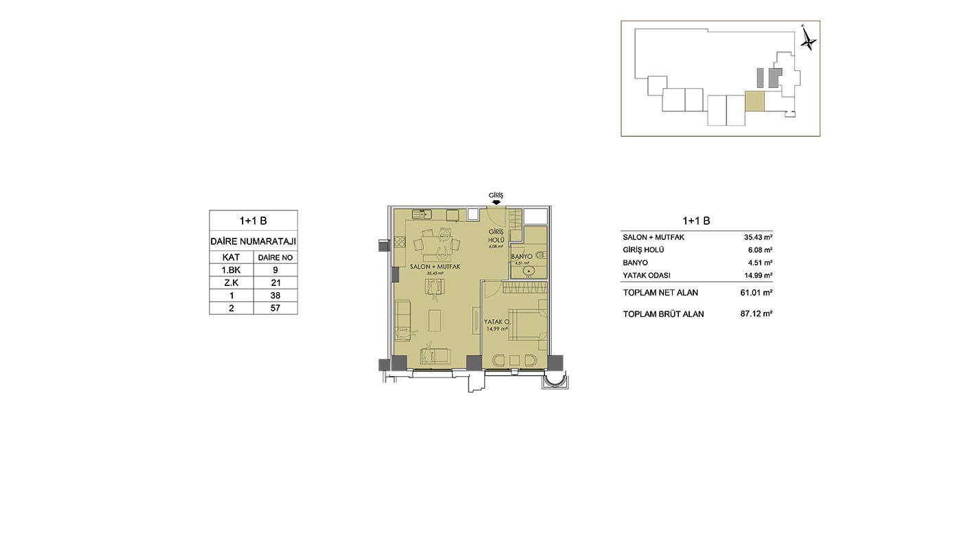 Hotel-Concept Apartments in Istanbul in Residence Inn Deluxia - 32019