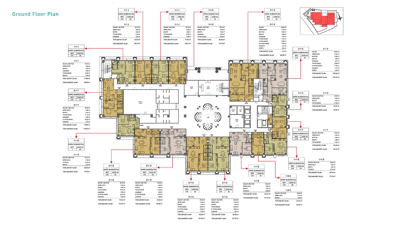 Hotel-Concept Apartments in Istanbul in Residence Inn Deluxia - 32027