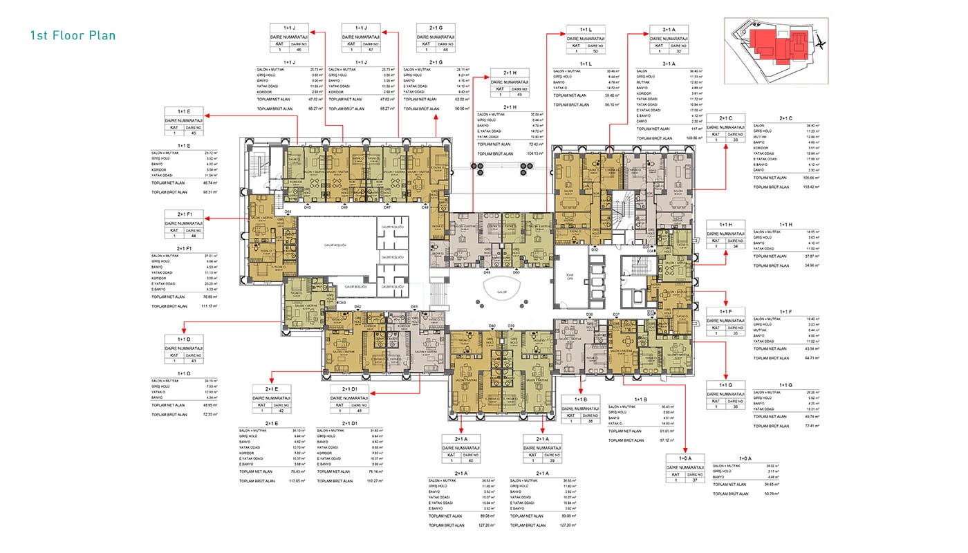 Hotel-Concept Apartments in Istanbul in Residence Inn Deluxia - 32029