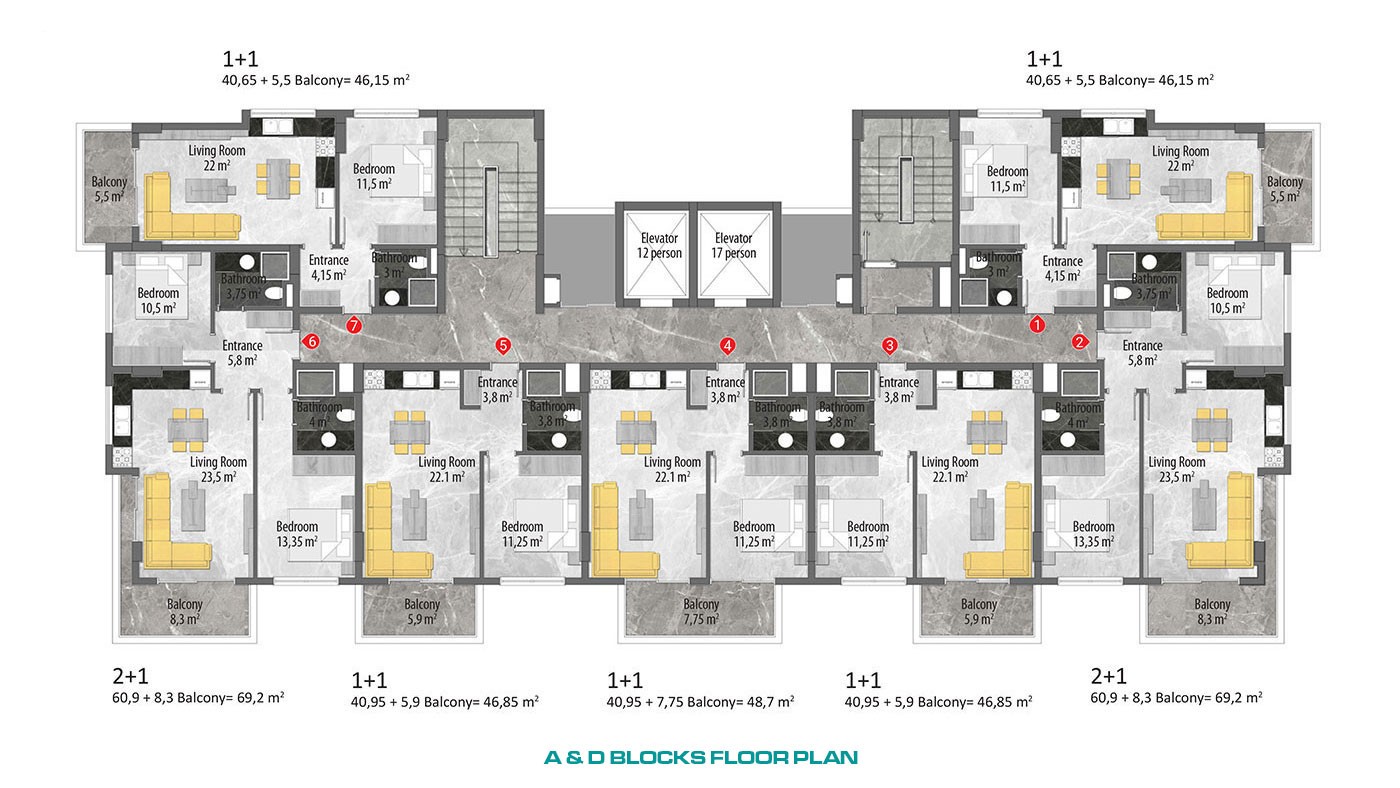 Emerald Paradise – Apartments for Sale in Avsallar, Alanya, Turkey - 47330