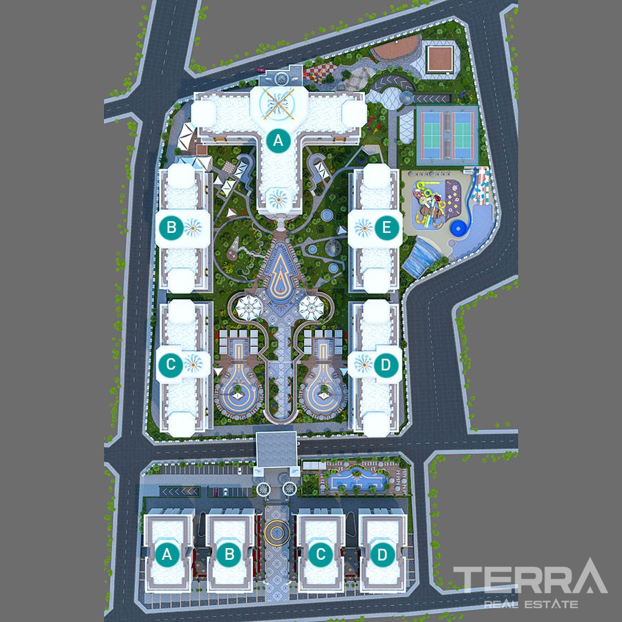 Exclusive Apartments for Sale in Alanya With Rich Social Facilities - 32461
