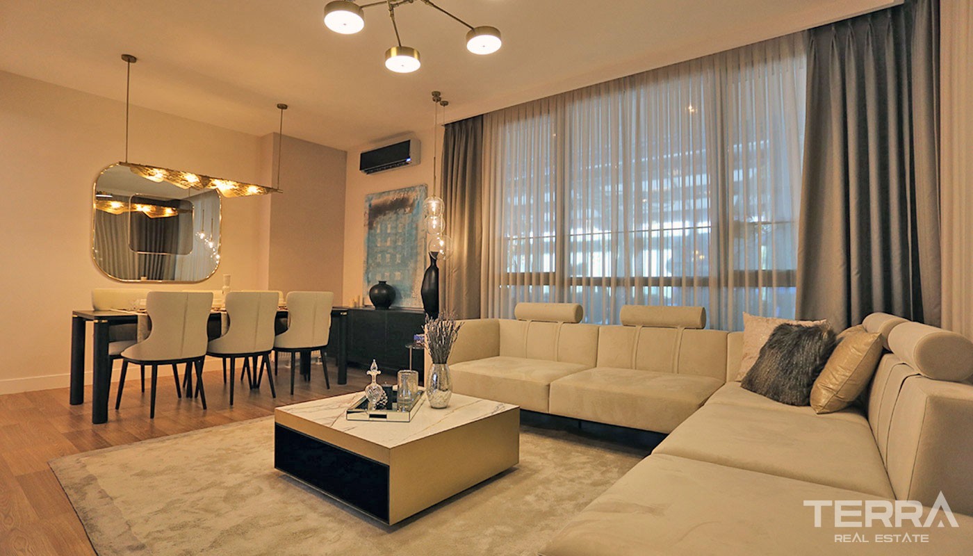 Well-designed Apartments Located in a Modern Complex in Bahçeşehir - 32478
