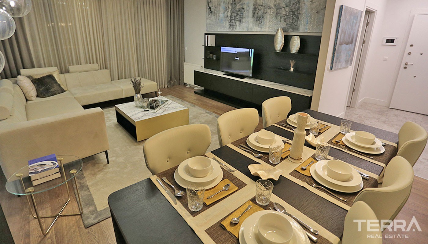 Well-designed Apartments Located in a Modern Complex in Bahçeşehir - 32482