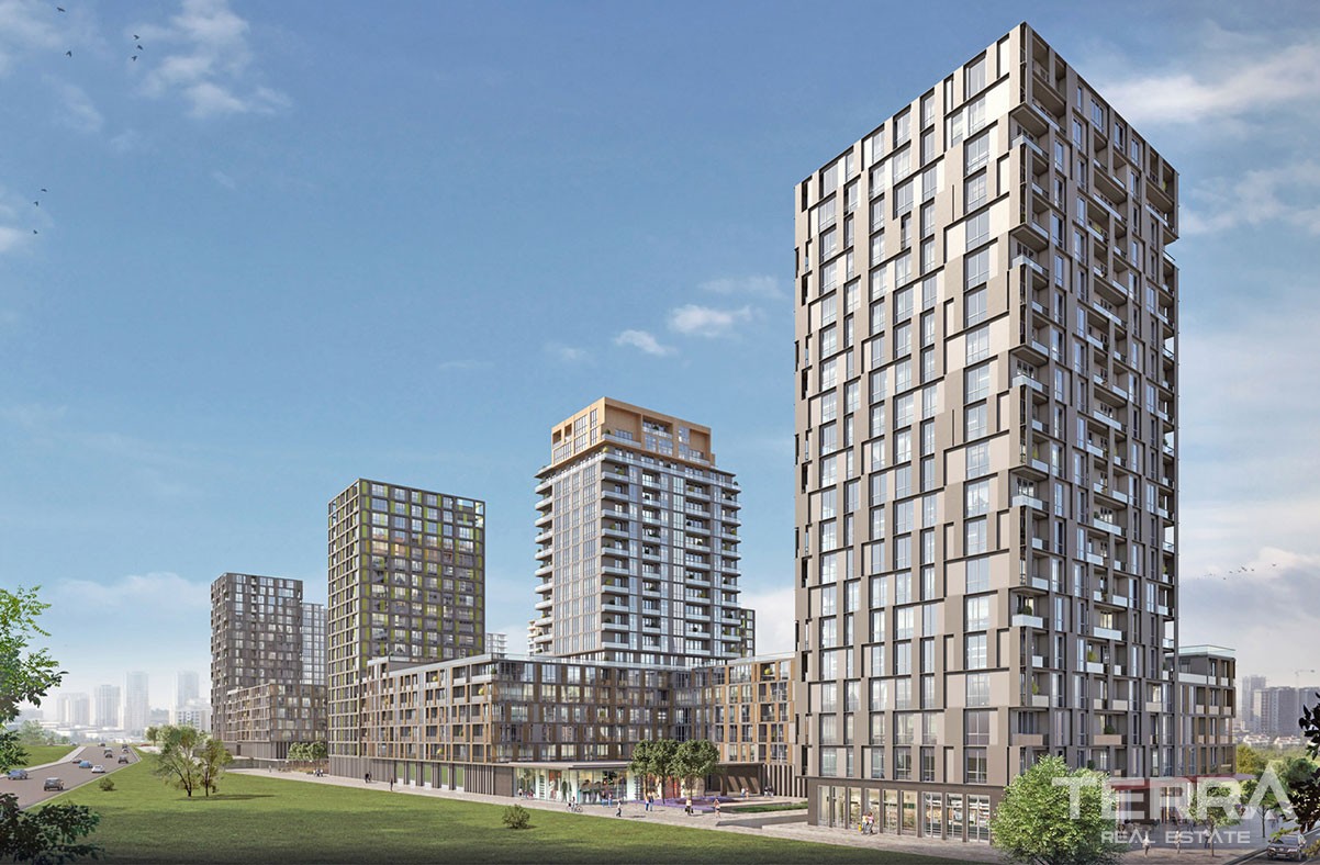 Well-designed Apartments Located in a Modern Complex in Bahçeşehir - 38881