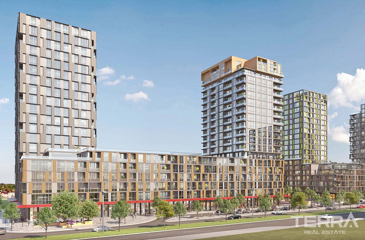 Well-designed Apartments Located in a Modern Complex in Bahçeşehir - 38885