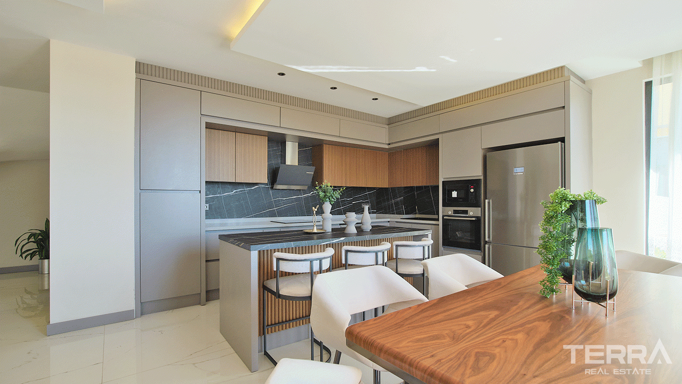 Maisons de Luxe Avec Piscine Privée à Vendre à Alanya Kargıcak - 98001