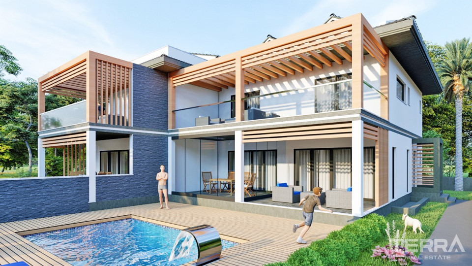 Luxury Semi-detached Villa for Sale with Central Location in Fethiye