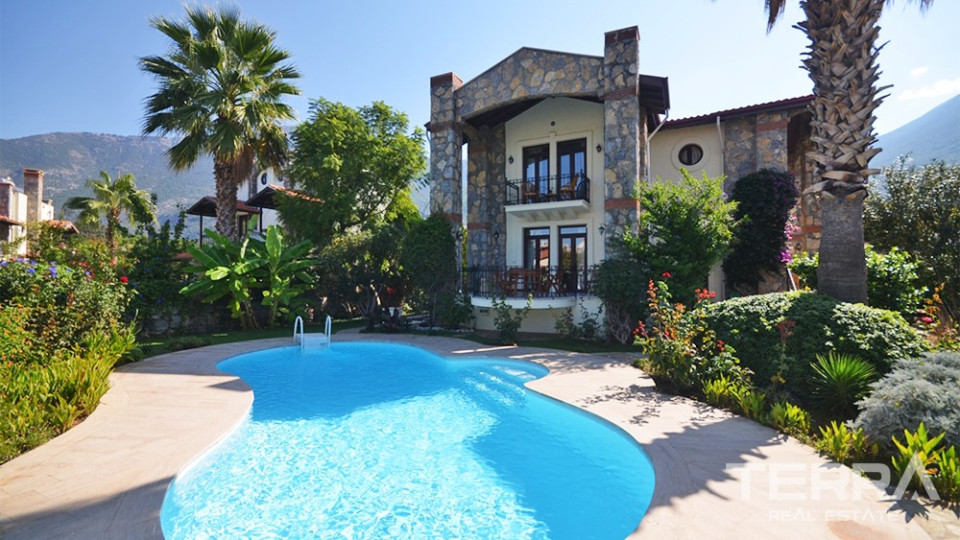 Fully Furnished House in Fethiye with Private Swimming Pool and Garden