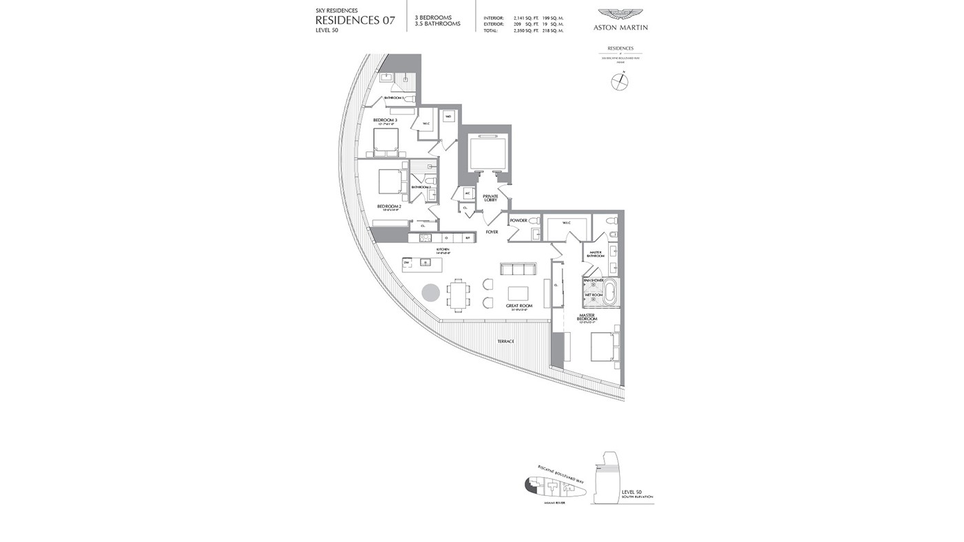Exclusive Apartments with Panoramic Views of Biscayne Bay in Miami - 35660
