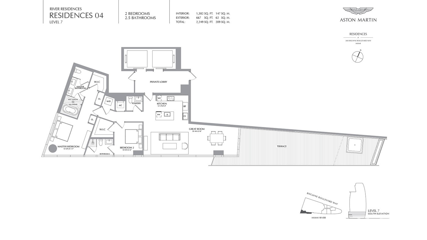 Exclusive Apartments with Panoramic Views of Biscayne Bay in Miami - 35661
