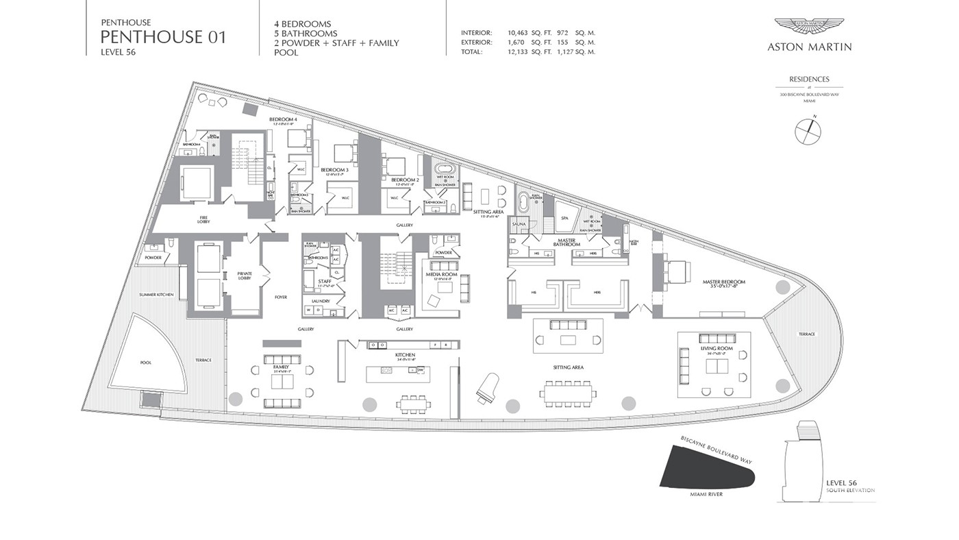 Exclusive Apartments with Panoramic Views of Biscayne Bay in Miami - 35666