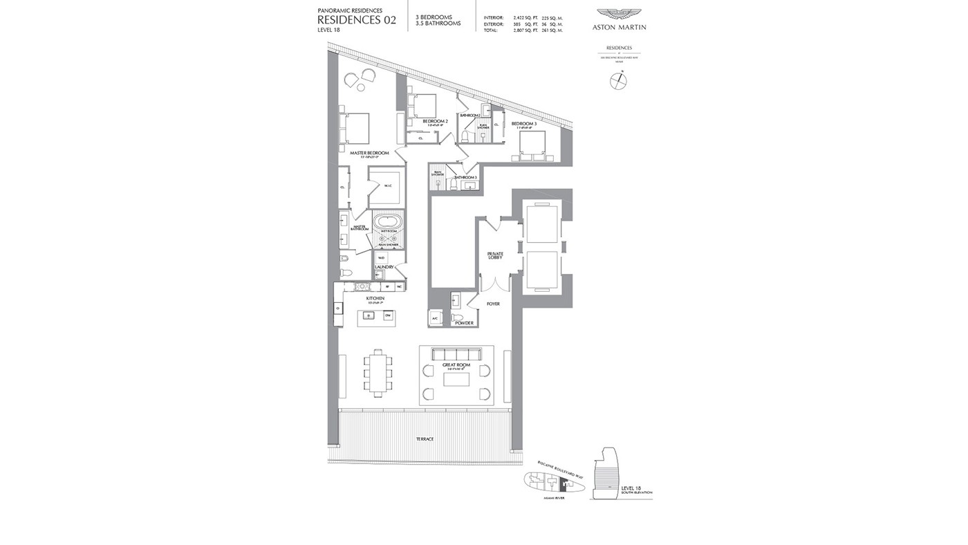 Exclusive Apartments with Panoramic Views of Biscayne Bay in Miami - 35668