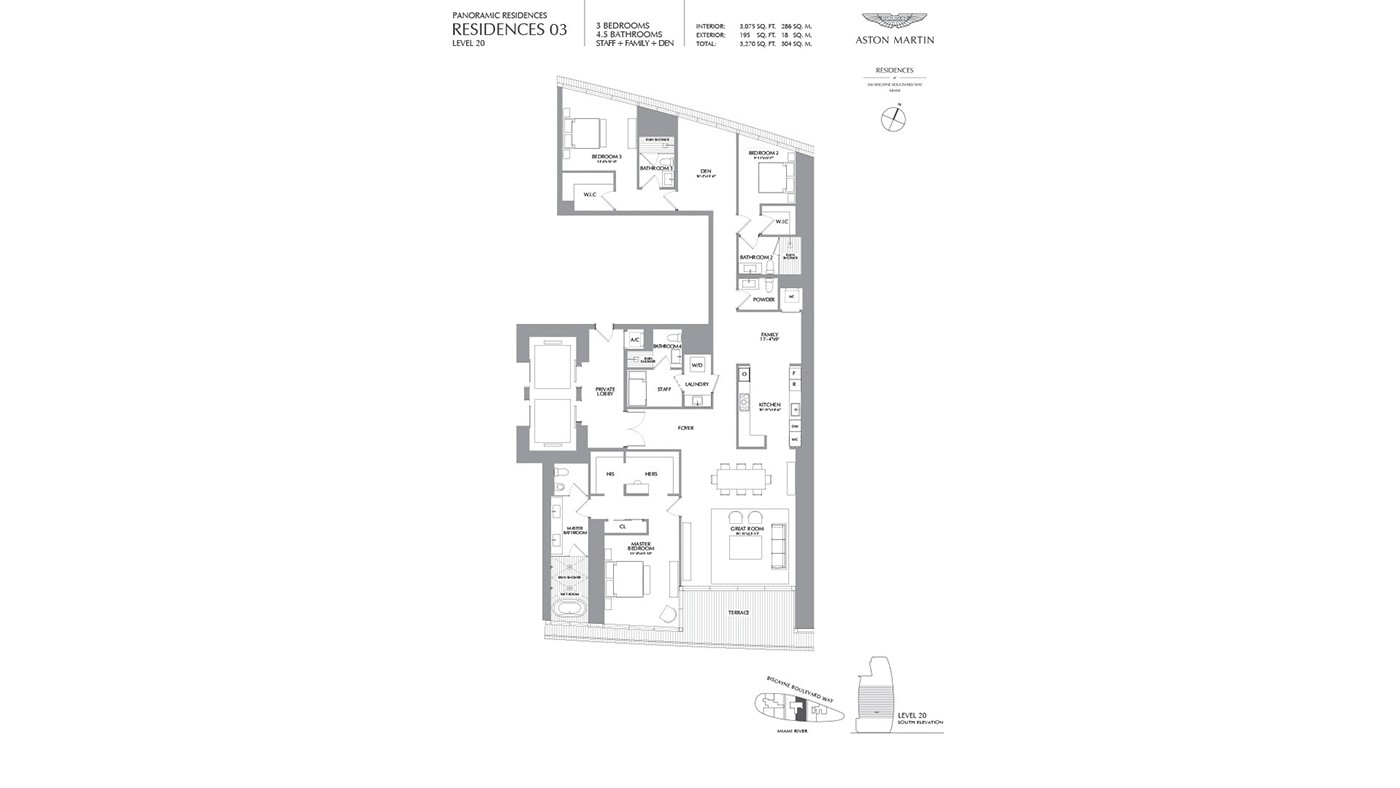 Exclusive Apartments with Panoramic Views of Biscayne Bay in Miami - 35670